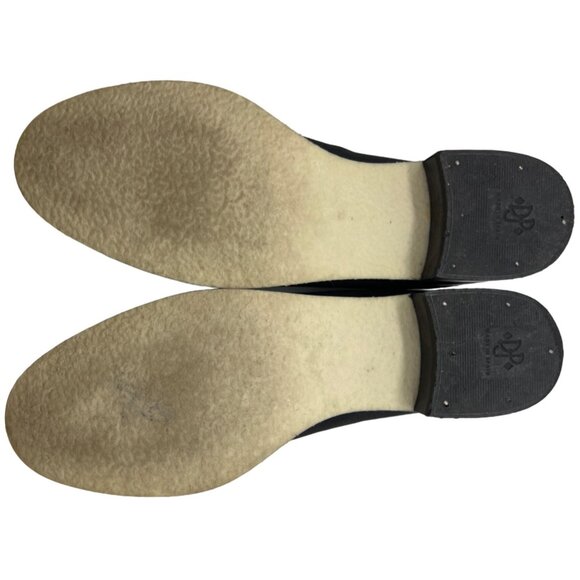 Donald J Pliner AAA Elastic Loafers Black Leather Accent Size 7.5M - Picture 7 of 9